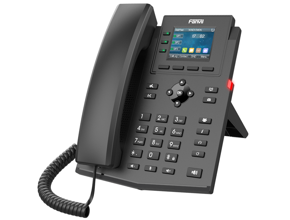 Fanvil X303P 4-SIP PoE IP Phone Without Adapter