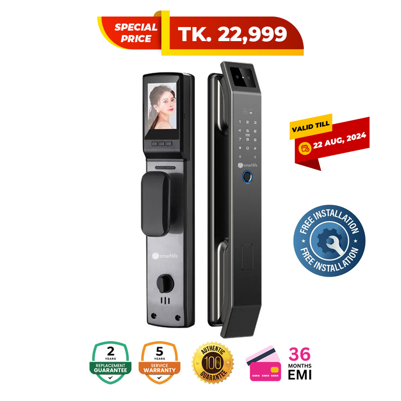 SmartLife F1 Pro Smart Door Lock with 3D Face Recognition
